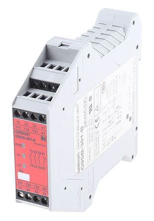Relé de seguridad Omron G9SB301BACDC24, 1, 3, 2 canales, Automático, 24 V ac / dc, 112mm, 100mm, 23mm, G9SB