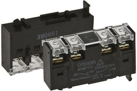 Auxiliary Contact Block, G73Z-11Z, DPST, DIN Rail
