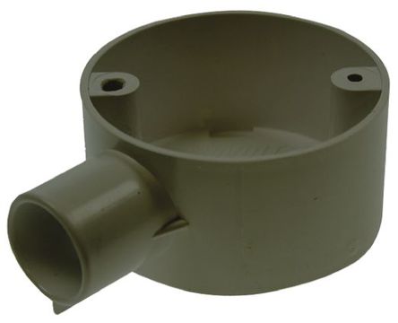 Schneider Electric Cable Duct Attachment, Straight Outlet Junction Box, PVC, Nominal Size 25mm