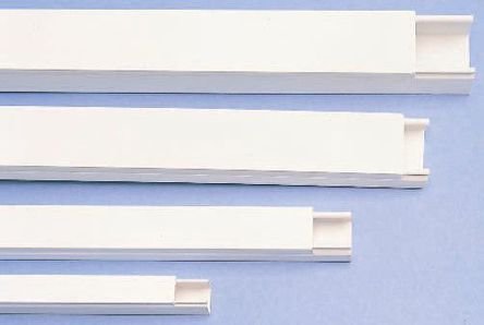 Mini canalina per cavi Schneider Electric EM1W, bianco, PVC, canalina miniaturizzata, 16 mm 16 mm, 3 m