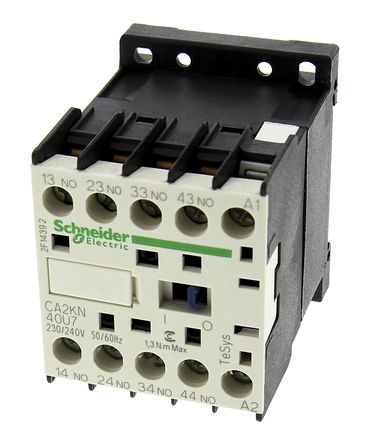 Control relay Schneider Electric CA2KN40U7, 4 NA, CA2KN