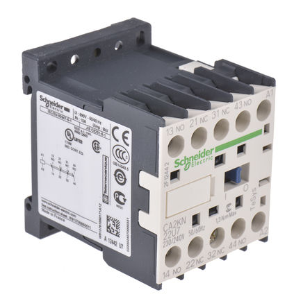 Schneider Electric control relay CA2KN22U7, 2 NA / 2 NC, CA2KN
