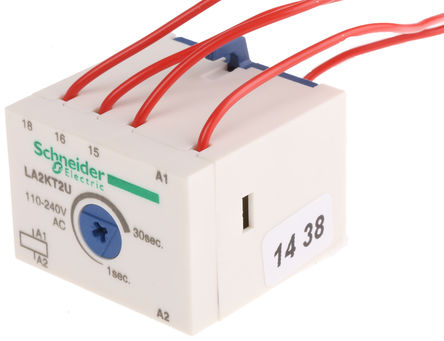 Temporizador do contator elétrico Schneider, analógico (atraso), 1 → 30s, NO / NC, 110 → 240V ac