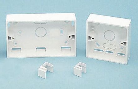 Corner Box for Schneider Electric Cable Channels, uPVC, Boxes for Sockets and Switches