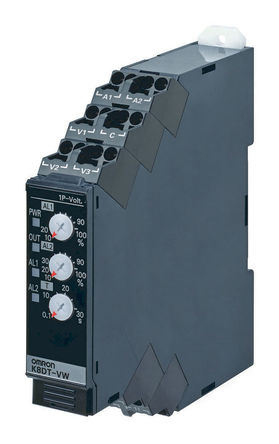 Relè di monitoraggio Omron K8DT-VW3TD, tensione, SPST-NO, 24 V ac / dc