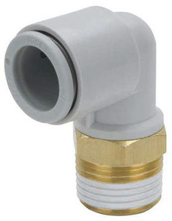 Angled Connector 8mm Tube Connection 1 / 8plg Thread