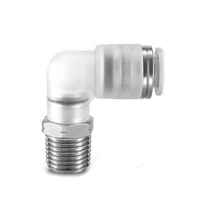 Angled 4mm Tube Connection 1 / 8plg Thread Connector