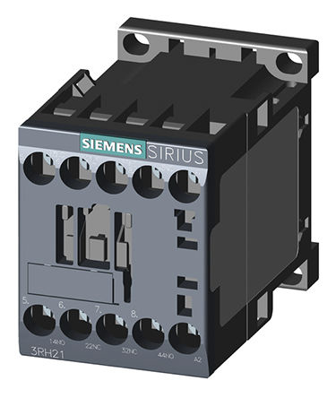 
				Relé de control Siemens 3RH2122-1AV00, 2 NA / 2 NC, Sirius, 3RH2