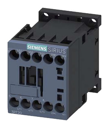 
				Relé de control Siemens 3RT2016-1HB42, 3 NA, 9 A, Sirius, 3RT2