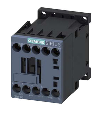 
				Relé de control Siemens 3RT2016-1JB41, 3 NA, 9 A, Sirius, 3RT2