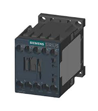 
				Relé de control Siemens 3RT2016-1JB42, 3 NA, 9 A, Sirius, 3RT2