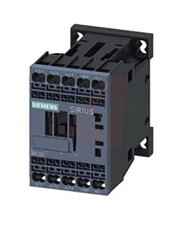 Siemens 3RT2016-2JB41 control relay, 3 NO, 9 A, Sirius, 3RT2