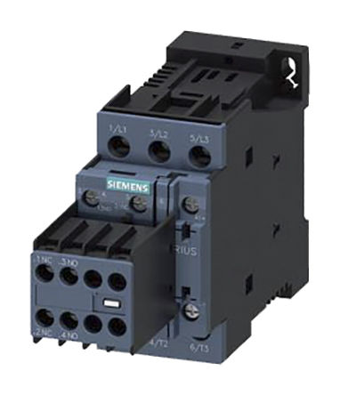 Siemens 3RT2026-1BB44 control relay, 3 NO, 22 A, Sirius, 3RT2