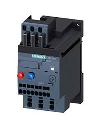 Relé de sobrecarga Siemens 3RU2116-0HC1, NA / NC, com reset automático, manual, 0,8 A, Sirius, 3RU2