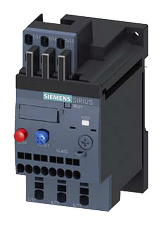 Siemens 3RU2116-1GC1 overload relay, NO / NC, with Automatic reset, manual, 6.3 A, Sirius, 3RU2