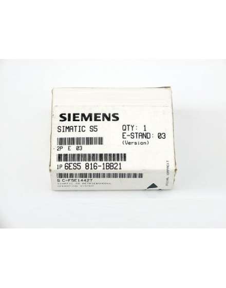 6ES5816-1BB21 Module de système d'exploitation Siemens pour CPU944B