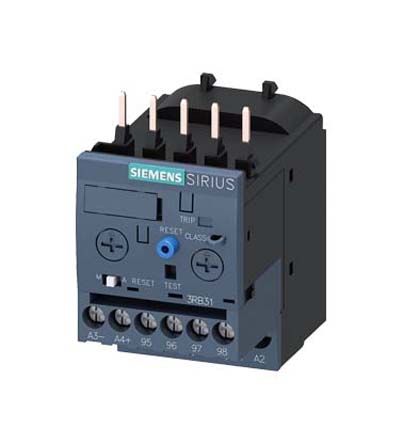
				Relé de sobrecarga Siemens 3RB3113-4PB0, NA/NC, con reinicio Automático, manual, 4 A, Sirius, 3RB3