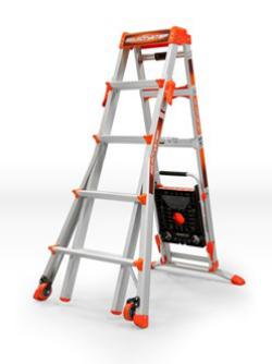 Transformable Telescopic Ladder with Multifunctional Tray