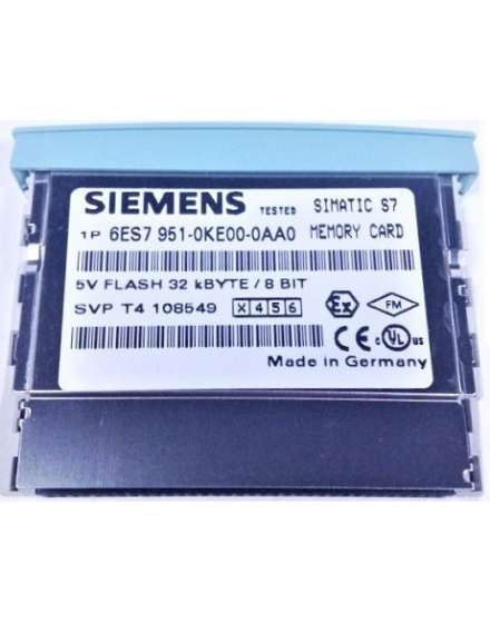 6ES7951-0KE00-0AA0 SIEMENS SIMATIC S7-300 MEMORY CARD