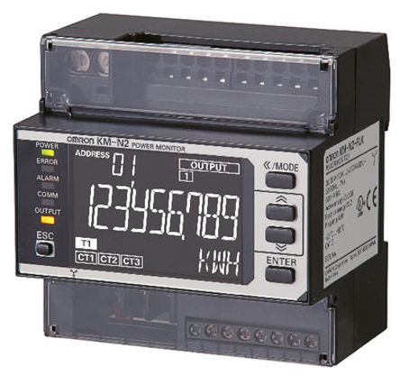 
				Monitor de carga de motor Omron KM-N2-FLK, 6 A, 100 → 277 (L-N) V ac, 173 → 480 (L-L) V ac