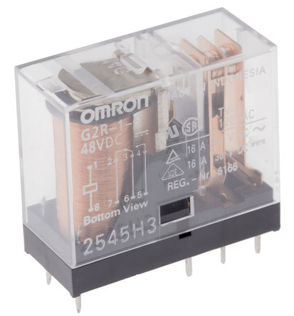 Non-latching Relay, SPDT, PCB Mount, 48V dc