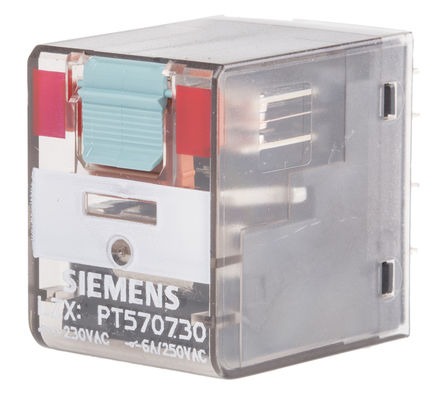 Relay without latching, 4PDT, Plug-in, 6 A, 230V ac