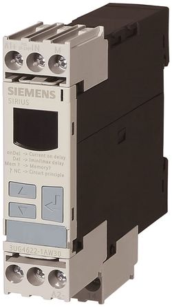 Relé de supervisión Siemens 3UG4641-1CS20, Corriente, 2 NA / 2 NC, 90 → 690 Vac