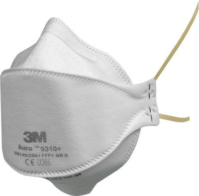 3M Aura 9300+ Series Self-Filtering Folded Particle Masks