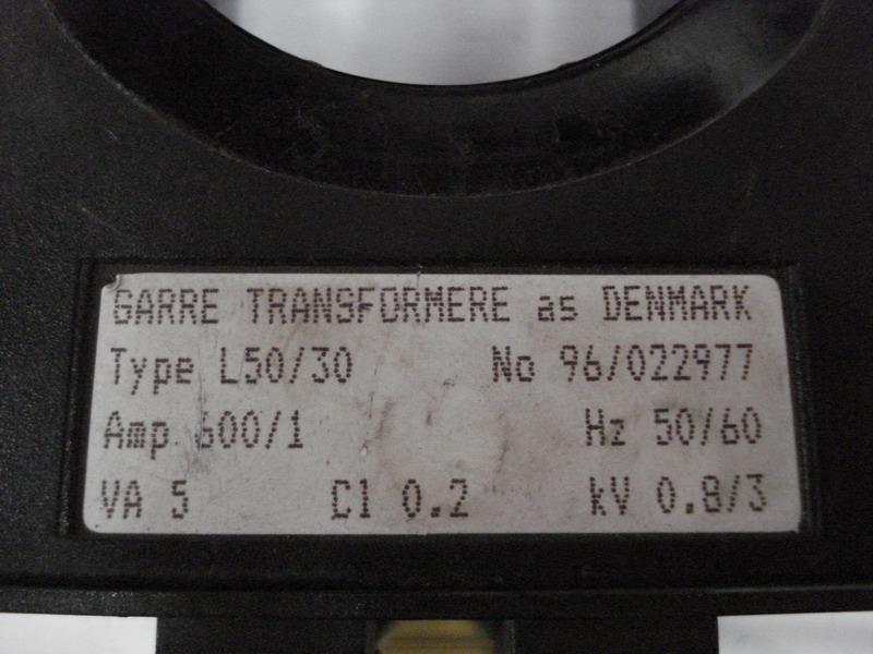 TRANSFORMADOR I TOROIDAL    GARRE TRANSFORMERE L50/30 600/1KL.02