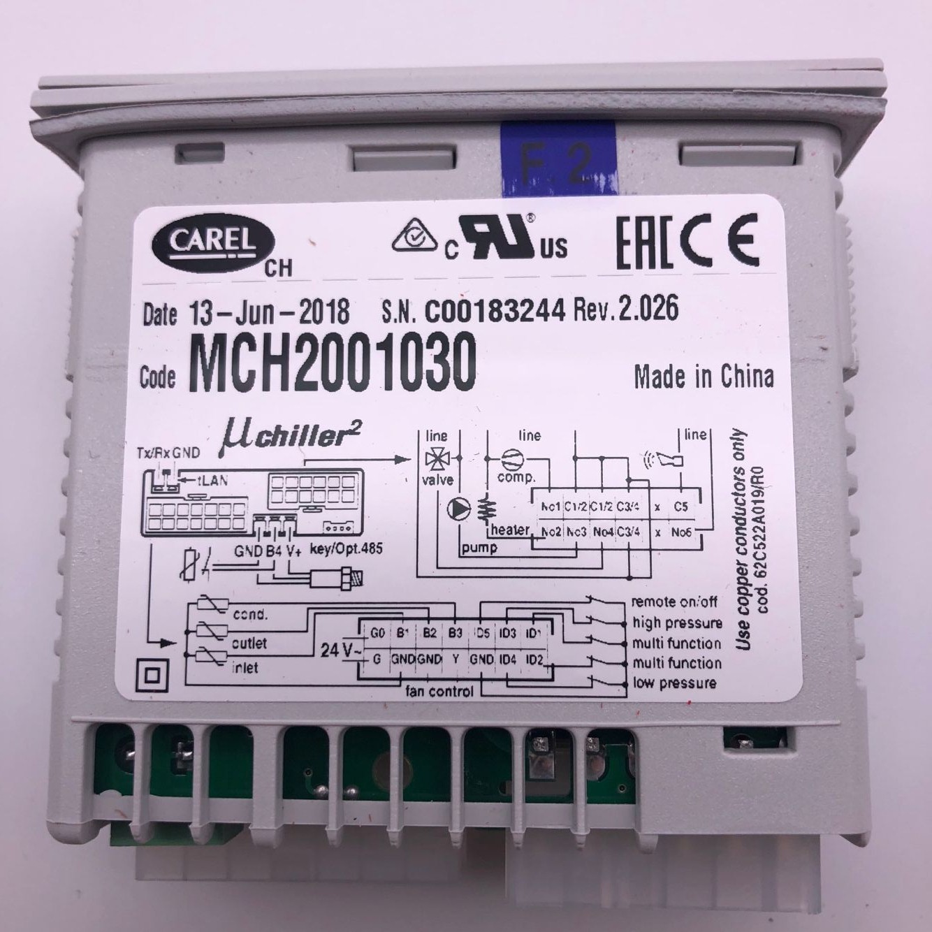 CONTROL CAREL MCH2001030
