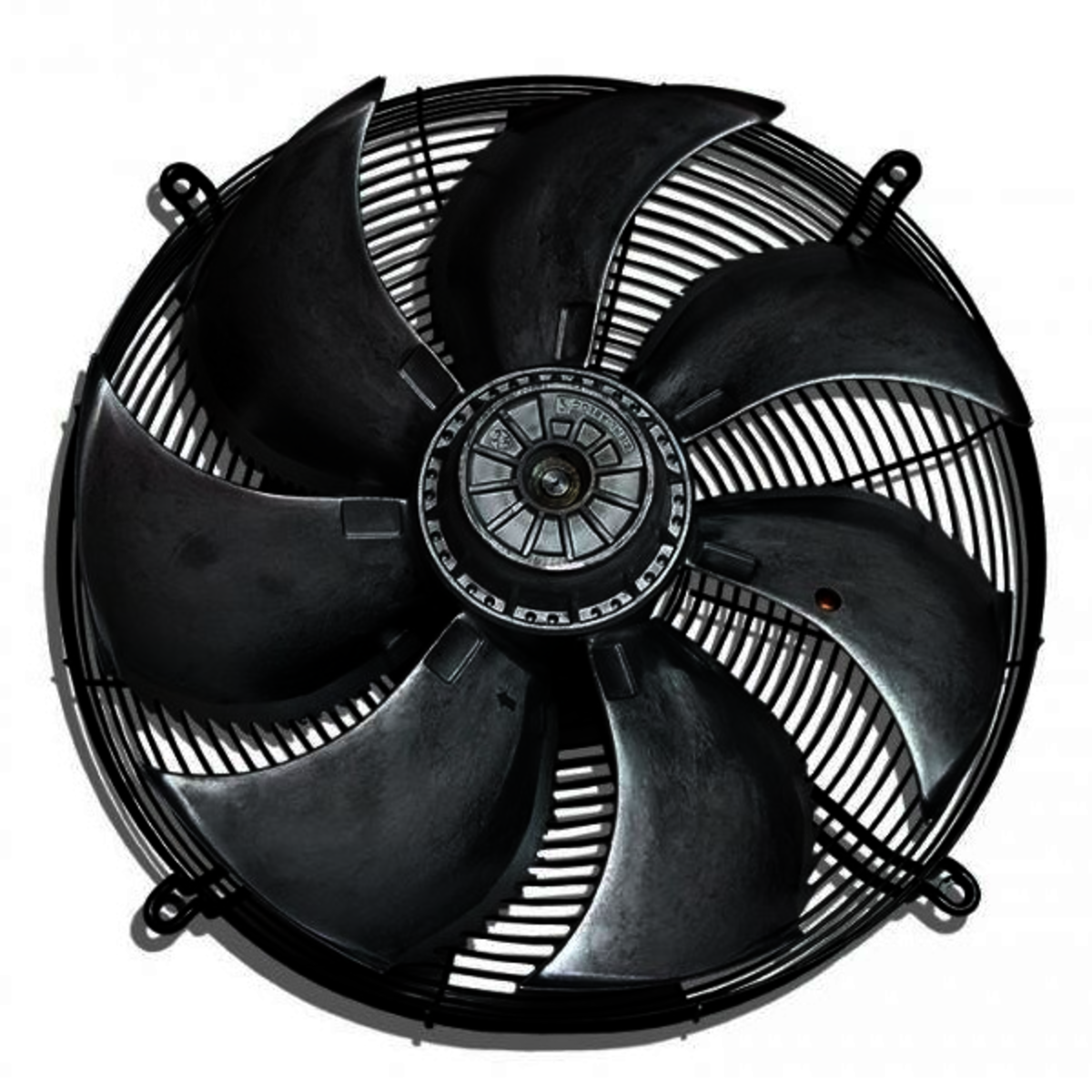 156754 FN050-4DK.4I.V7P1 Axial fan with sickle blades + grille