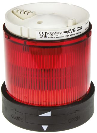 Élément lumineux XVBC34, incandescent, LED rouge