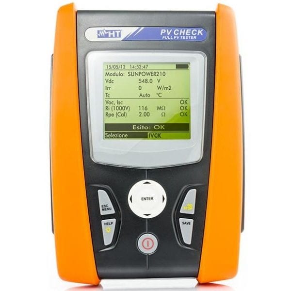 HT Instruments PV CHECK s Multifunction Photovoltaic Tester