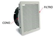 ACCESORIO FILTRO Cono semicircular para soporte y canalización del aire, PF15, RAL7032  costech referencia P15PF-7032