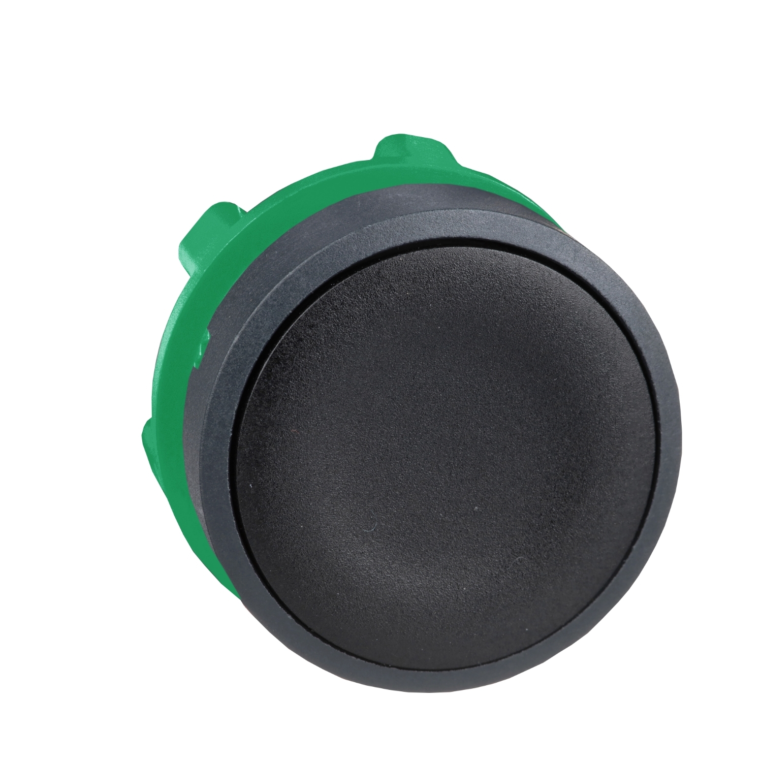 ZB5AA2 Push button Black, Momentary, Round