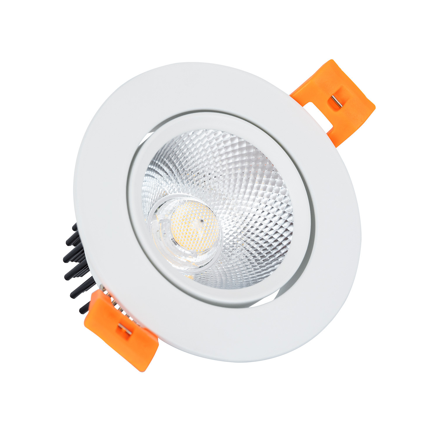 Foco Downlight LED 7W COB Direccionable Circular (UGR19) Blanco Corte Ø 70 mm