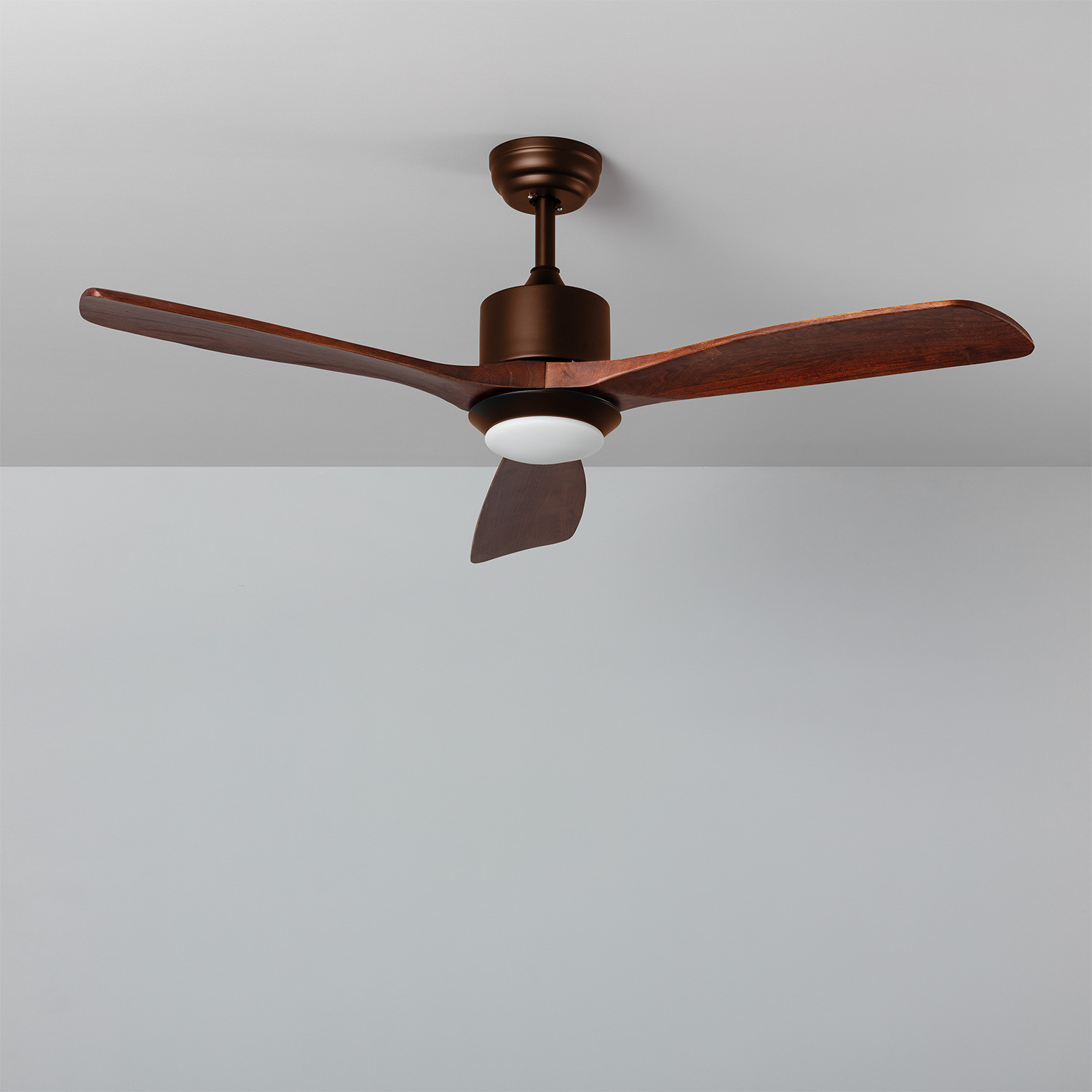 Forest Brown LED Ceiling Fan Brown 132cm DC Motor