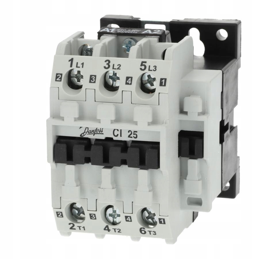Danfoss CI 25 230V AC  CI 25 230V AC Contactor: 3-polar; NO x3; 230VCA; 25A; DIN,panel; CI 25; -30÷70°C
