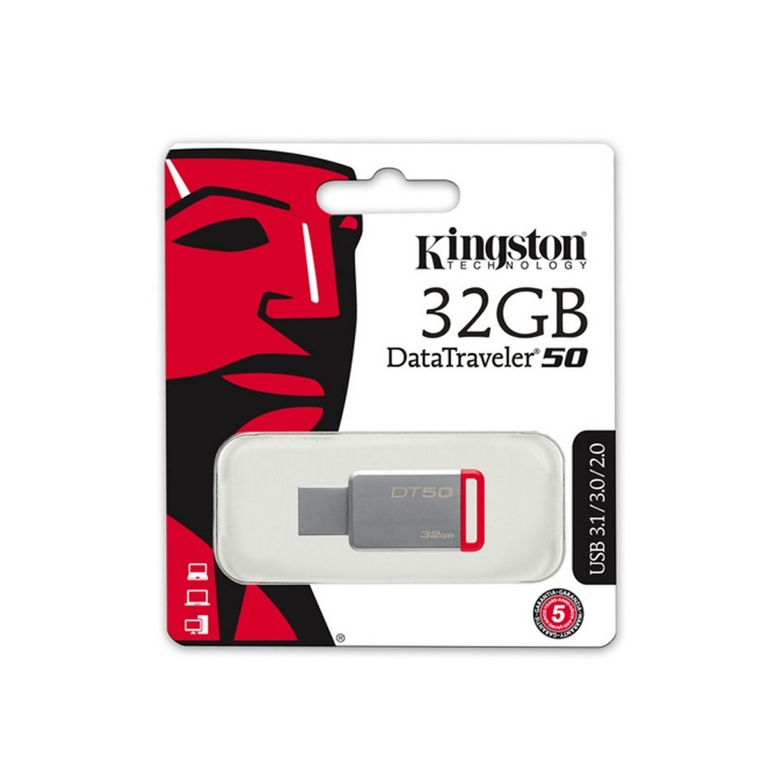 PENDRIVE KINGSTON DT50 32GB USB 3.1 / 3.0