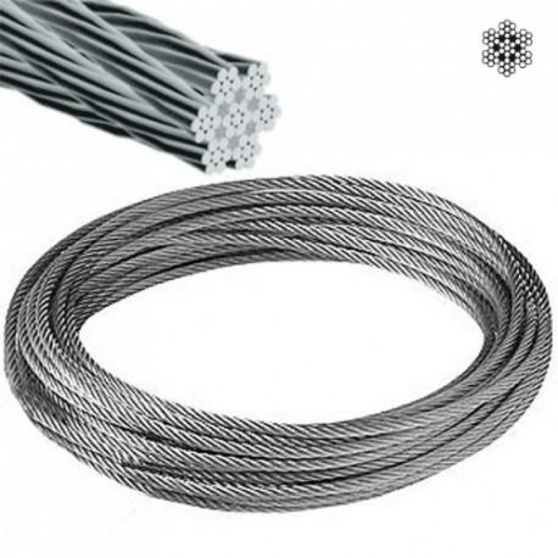Cable acero inoxidable 7x7+0 2mm (100 metros)