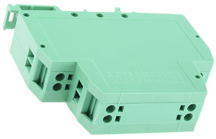 Caixa de trilho DIN da Phoenix Contact 2790211, poliamida, verde, + 105 ° C, -40 ° C, UEG20
