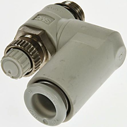 Regulador de caudal SMC AS2301F-U01-08 x 8mm, 1/8 plg x 1/8 plg
