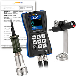 Acelerómetro PCE-VM 22-ICA incl. certificado de calibración ISO 