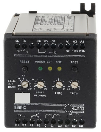 Relé de sobrecarga ABB DMPR230L000, con reinicio Automático, manual, remoto