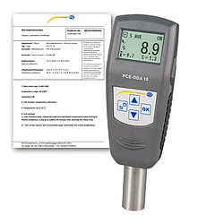 Durómetro PCE-DDA 10-ICA incl. certificado de calibración ISO 