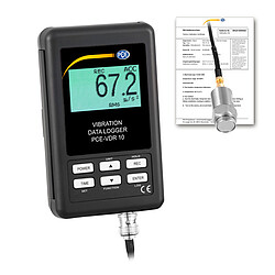 Acelerómetro PCE-VDR 10-ICA incl. certificado de calibración ISO 