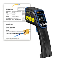 Higrómetro PCE-780-ICA incl. certificado de calibración ISO 