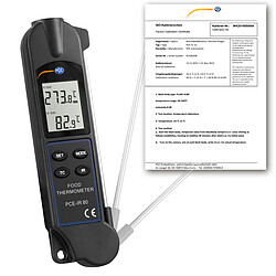 Pirómetro PCE-IR 80-ICA incl. certificado de calibración ISO 