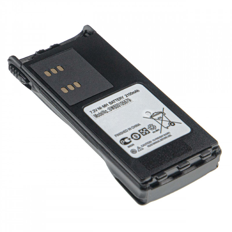 NiMH-batería - 2100mAh (7.2V) - para radio, walkie-talkie Motorola GP340