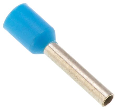 Ferrolho de crimpagem oco Schneider Electric, série DZ5CE, isolado, pino de 8,2 mm, fio de 0,75 mm², azul